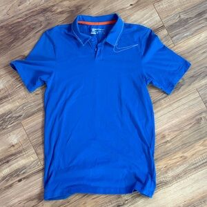 Nike Men's Vibrant Blue Polo Shirt